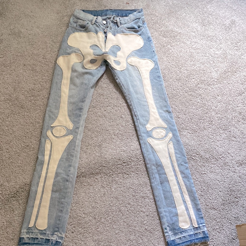 Skeleton baggy jeans by the brand MNML and have only been worn once